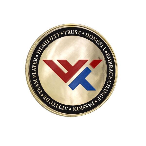 Speed Challenge Coin Edge w/ 3D Texture Print, 2"