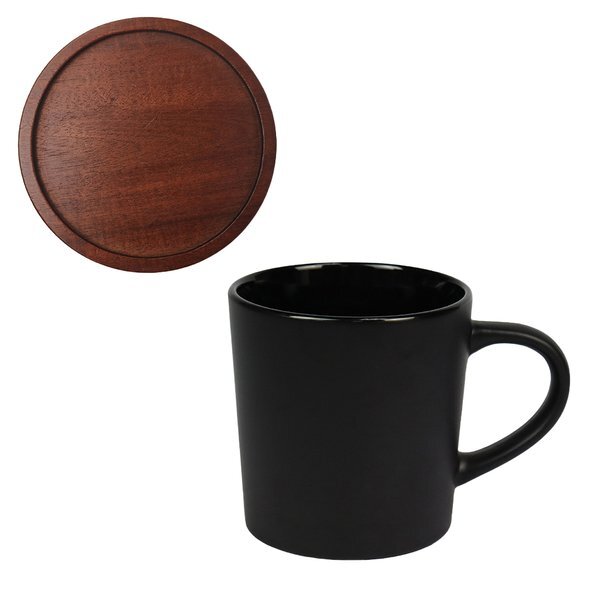 Little Rock Ceramic with Wood Lid, 16 oz.