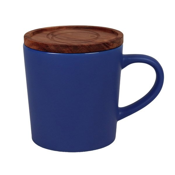 Little Rock Ceramic with Wood Lid, 16 oz.