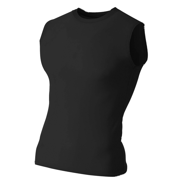 A4® Compression Poly/Spandex Muscle Unisex Tee