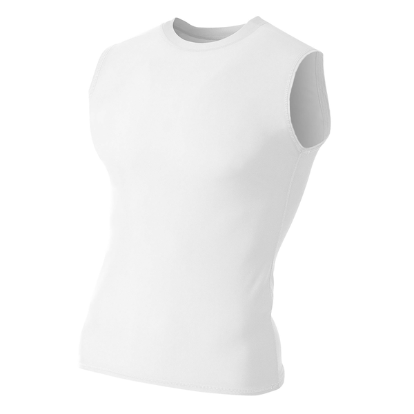 A4® Compression Poly/Spandex Muscle Unisex Tee