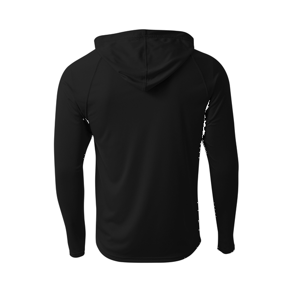 A4® Cooling Performance Poly Long Sleeve Hooded Unisex Tee