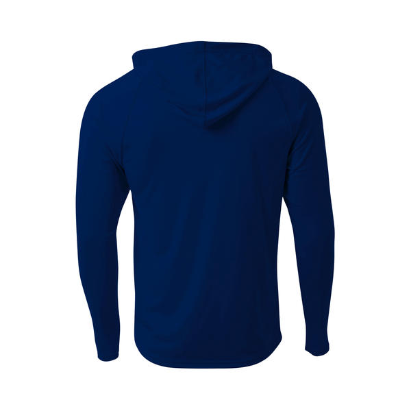 A4® Cooling Performance Poly Long Sleeve Hooded Unisex Tee
