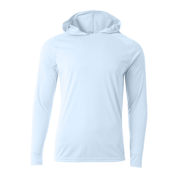 A4® Cooling Performance Poly Long Sleeve Hooded Unisex Tee
