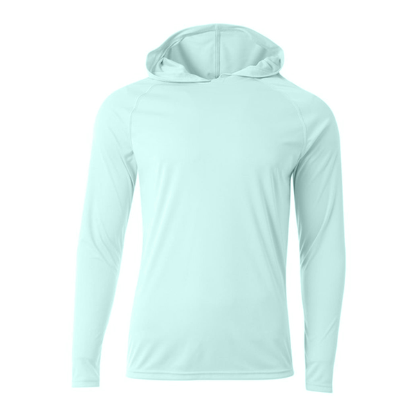 A4® Cooling Performance Poly Long Sleeve Hooded Unisex Tee