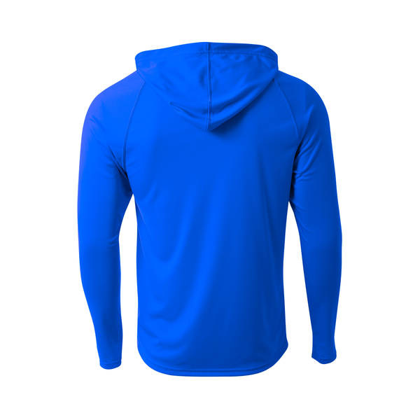 A4® Cooling Performance Poly Long Sleeve Hooded Unisex Tee