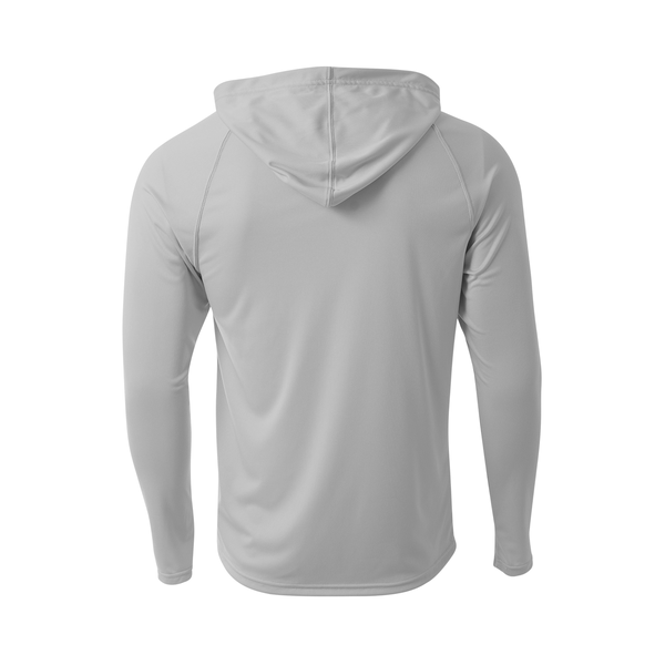 A4® Cooling Performance Poly Long Sleeve Hooded Unisex Tee