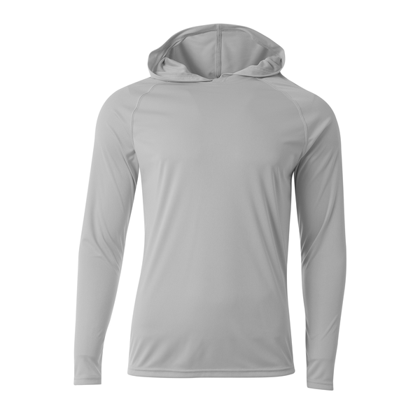 A4® Cooling Performance Poly Long Sleeve Hooded Unisex Tee