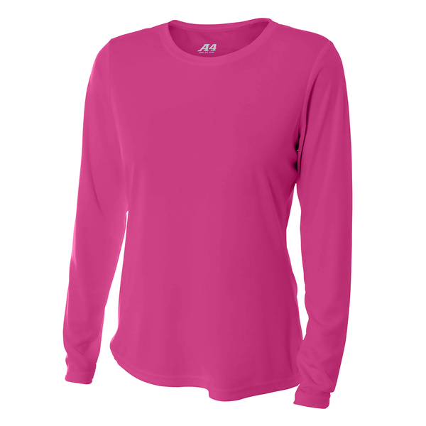 A4® Cooling Performance Poly Long Sleeve Ladies' Tee