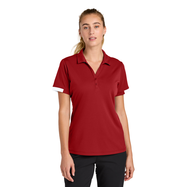 Sport-Tek® Club Colorblock Recycled Poly Ladies' Polo
