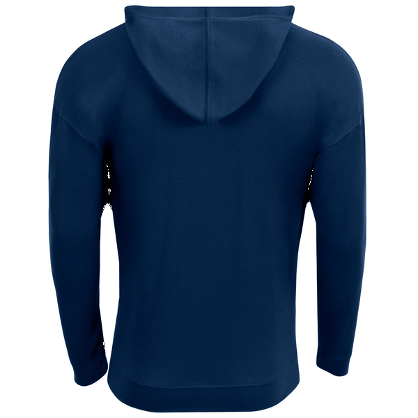 A4® Softek Poly/Cotton Long Sleeve Hooded Unisex Tee
