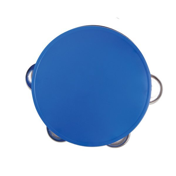 Colorful Plastic Tambourine, 5-1/2"