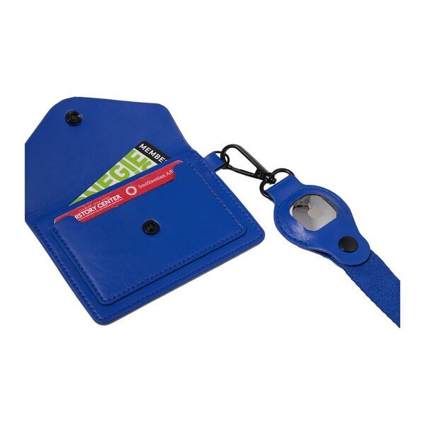 Recycled Wrist Lanyard w/ Card Holder