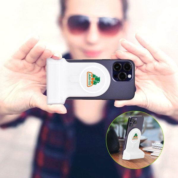 ShutterVolt MagSafe Power Bank with Bluetooth Shutter &  Ring Light, 4500mAh