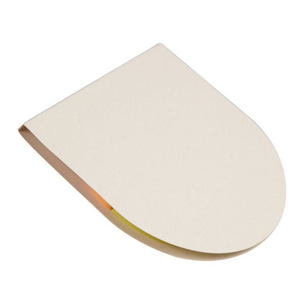 Recycled Milk Carton Round Sticky Notes Pad