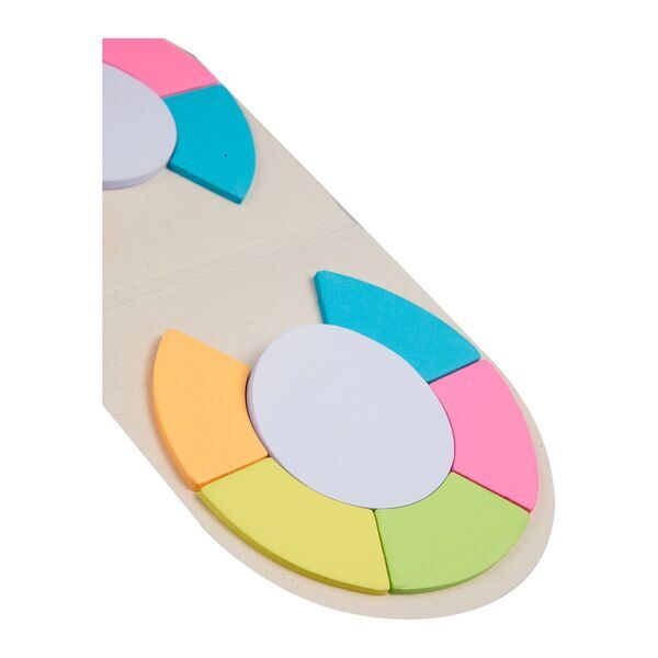 Recycled Milk Carton Round Sticky Notes Pad