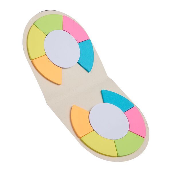 Recycled Milk Carton Round Sticky Notes Pad