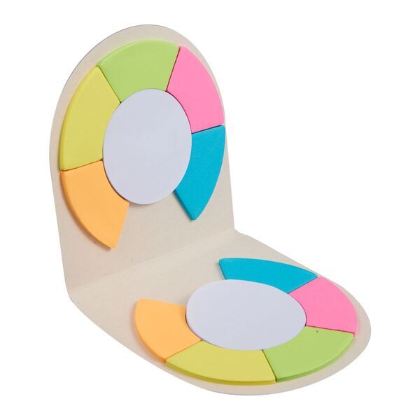 Recycled Milk Carton Round Sticky Notes Pad