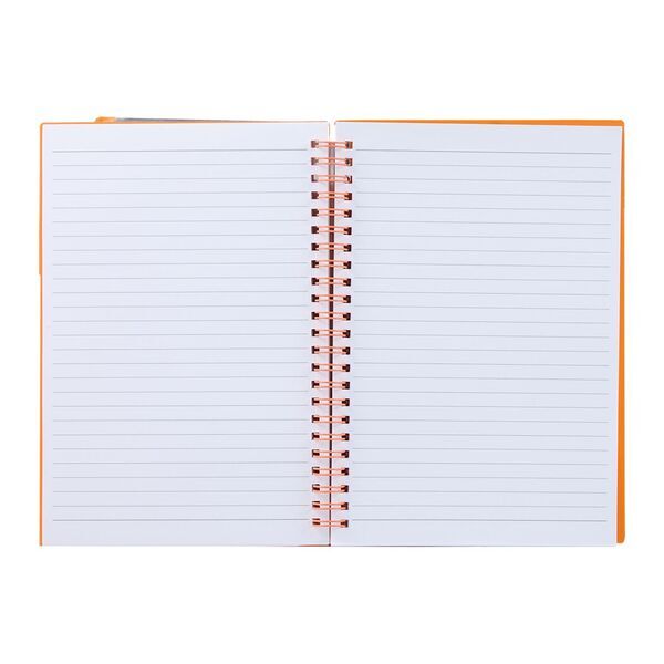Spiral Notebook w/ Clear Pocket, 5-1/2" x 8-1/2"