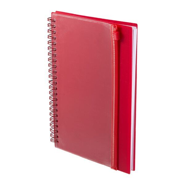 Spiral Notebook w/ Clear Pocket, 5-1/2" x 8-1/2"