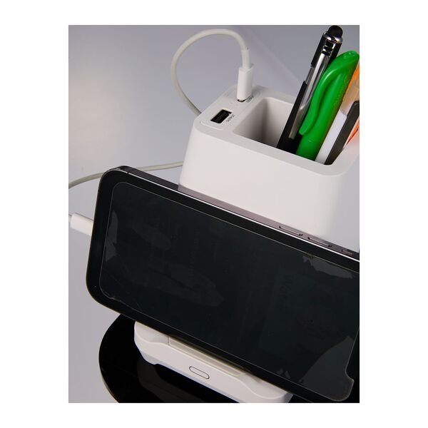 Desk Mate Organizer w/ Bluetooth Speaker & Charging Hub