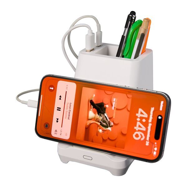 Desk Mate Organizer w/ Bluetooth Speaker & Charging Hub
