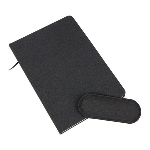 Office FSC® Recycled PET Bound Notebook w/ Wrist Pad, 5-1/2" x 8-1/2"