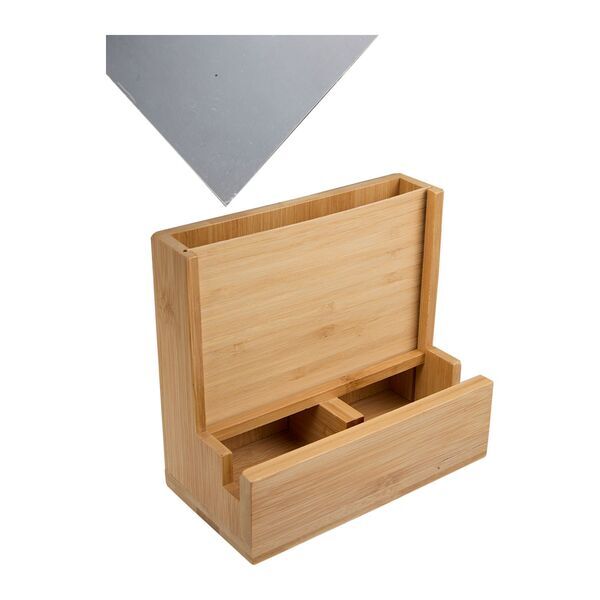 Bamboo FSC® Photo Frame Desk Organizer