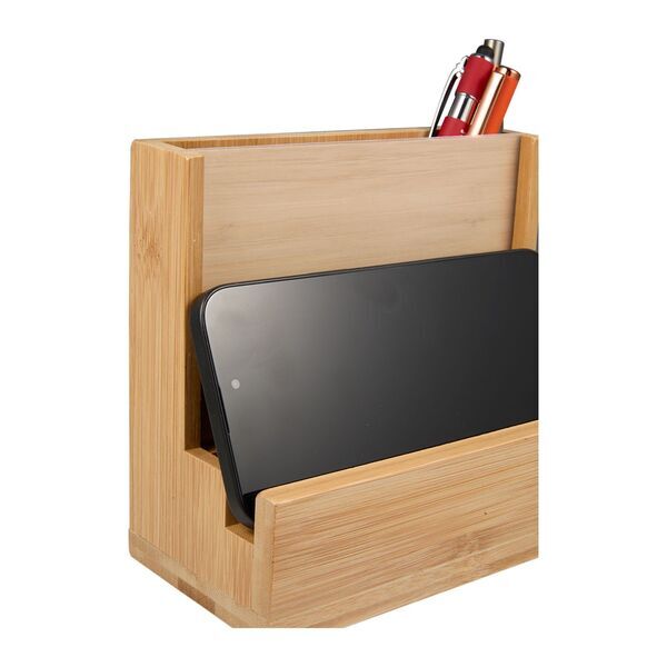Bamboo FSC® Photo Frame Desk Organizer