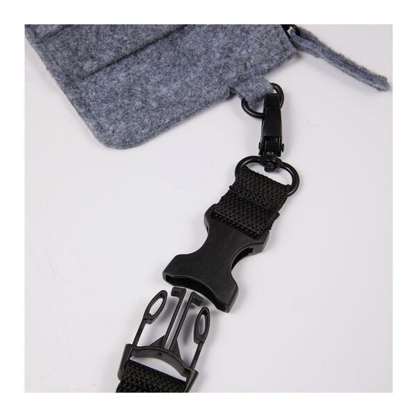 THE GOODS™ Recycled Felt Lanyard Wallet