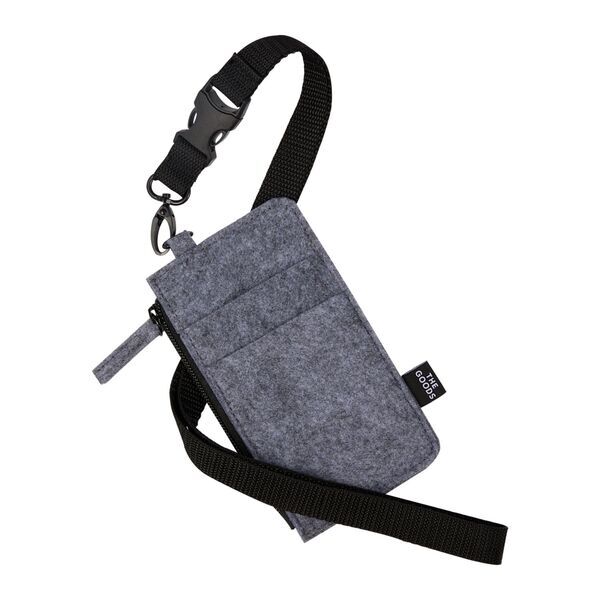 THE GOODS™ Recycled Felt Lanyard Wallet