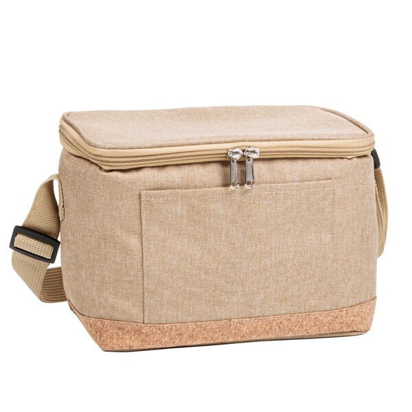 Naturalist Polyester Cooler Bag with Cork Bottom
