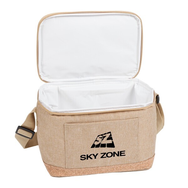 Naturalist Polyester Cooler Bag with Cork Bottom