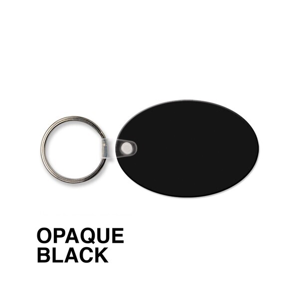 Oval Soft Vinyl Key Tag