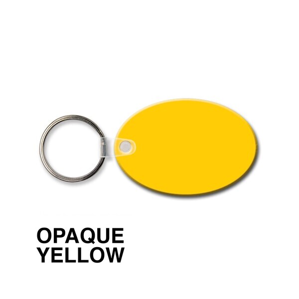 Oval Soft Vinyl Key Tag
