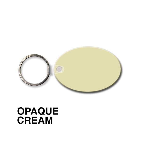 Oval Soft Vinyl Key Tag