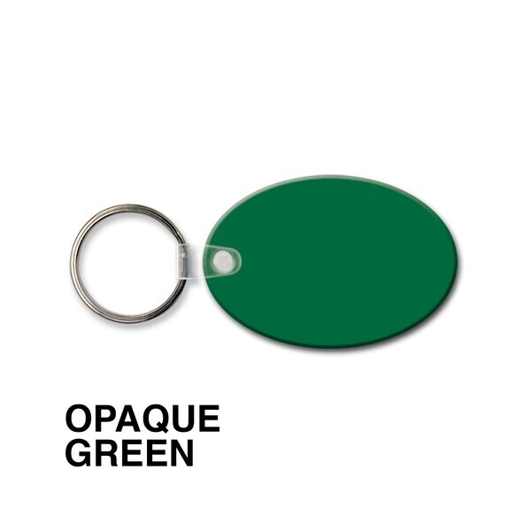 Oval Soft Vinyl Key Tag