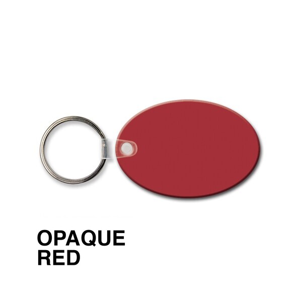 Oval Soft Vinyl Key Tag