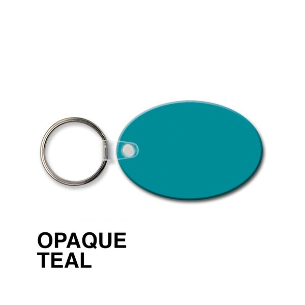 Oval Soft Vinyl Key Tag