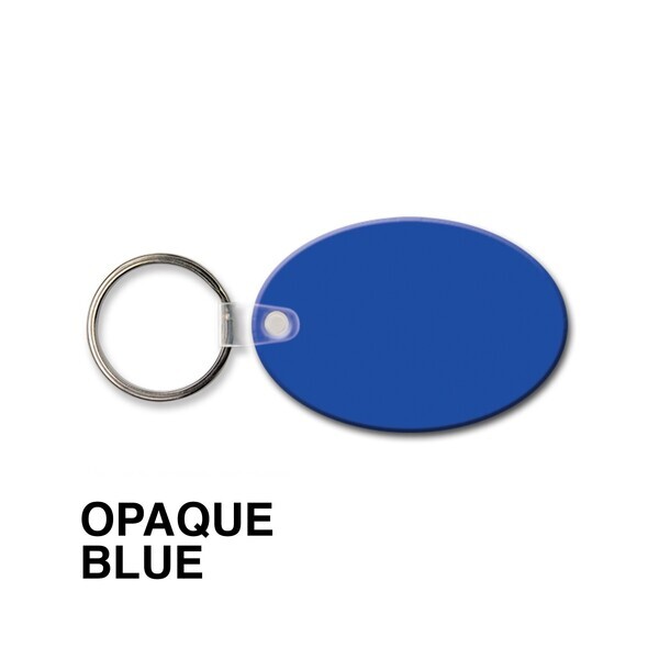 Oval Soft Vinyl Key Tag