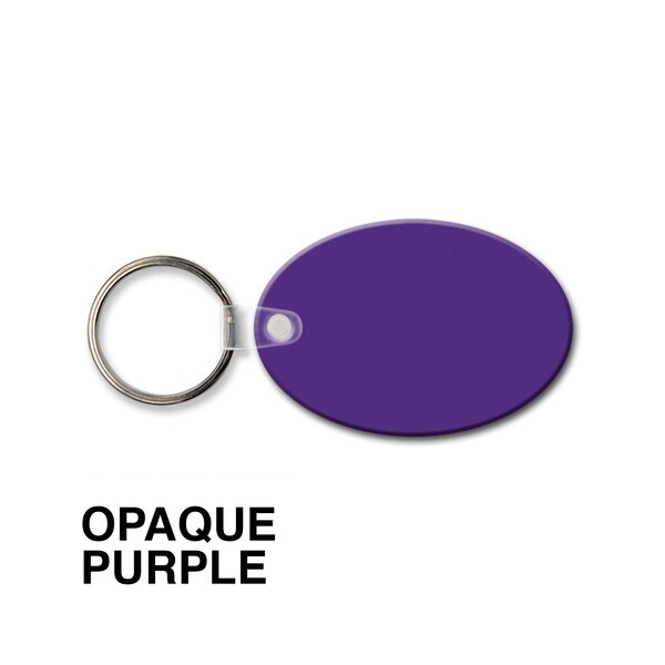 Oval Soft Vinyl Key Tag