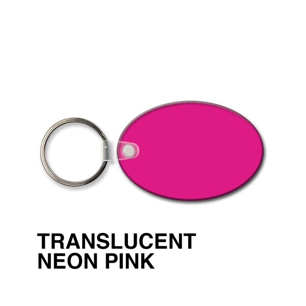 Oval Soft Vinyl Key Tag