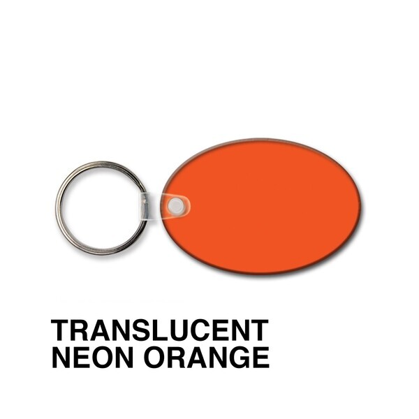 Oval Soft Vinyl Key Tag
