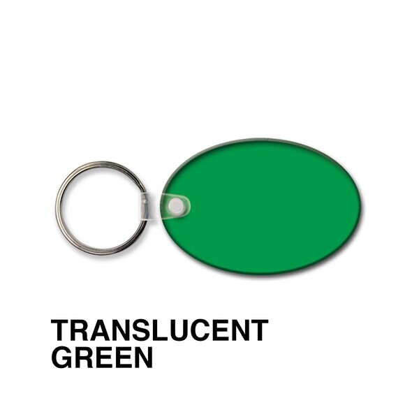 Oval Soft Vinyl Key Tag