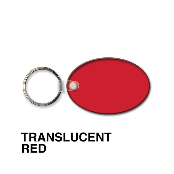 Oval Soft Vinyl Key Tag