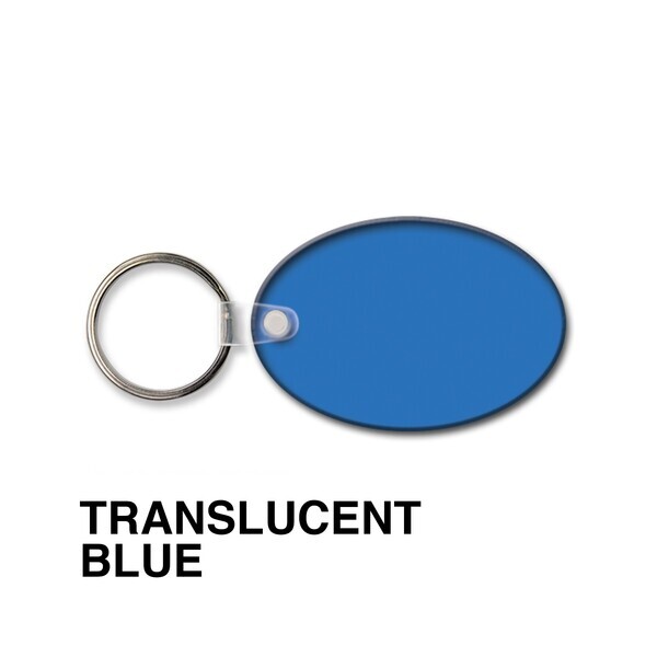 Oval Soft Vinyl Key Tag
