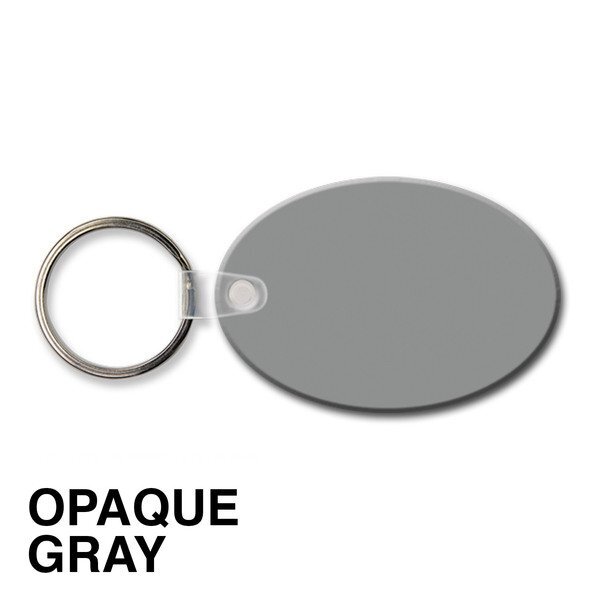 Oval Soft Vinyl Key Tag