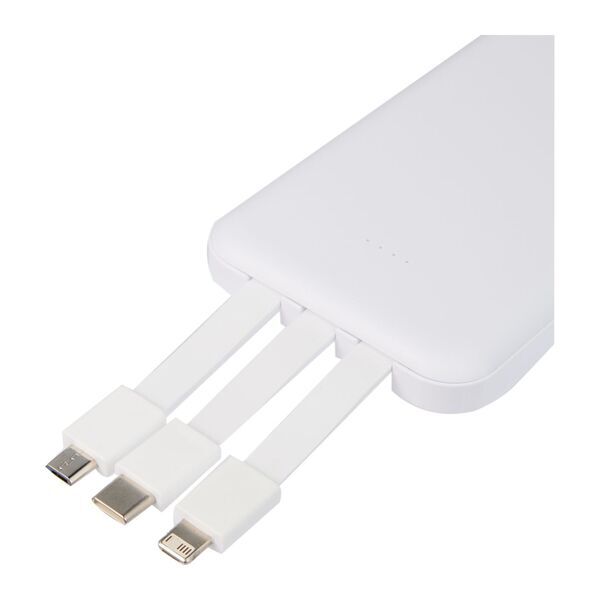 UL Listed Power Bank w/ Multi-Cables, 5000mAh