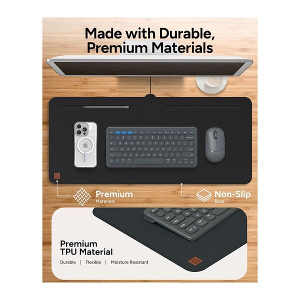 ZAGG® Wireless Charging Desk Mat