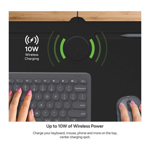 ZAGG® Wireless Charging Desk Mat